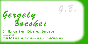 gergely bocskei business card